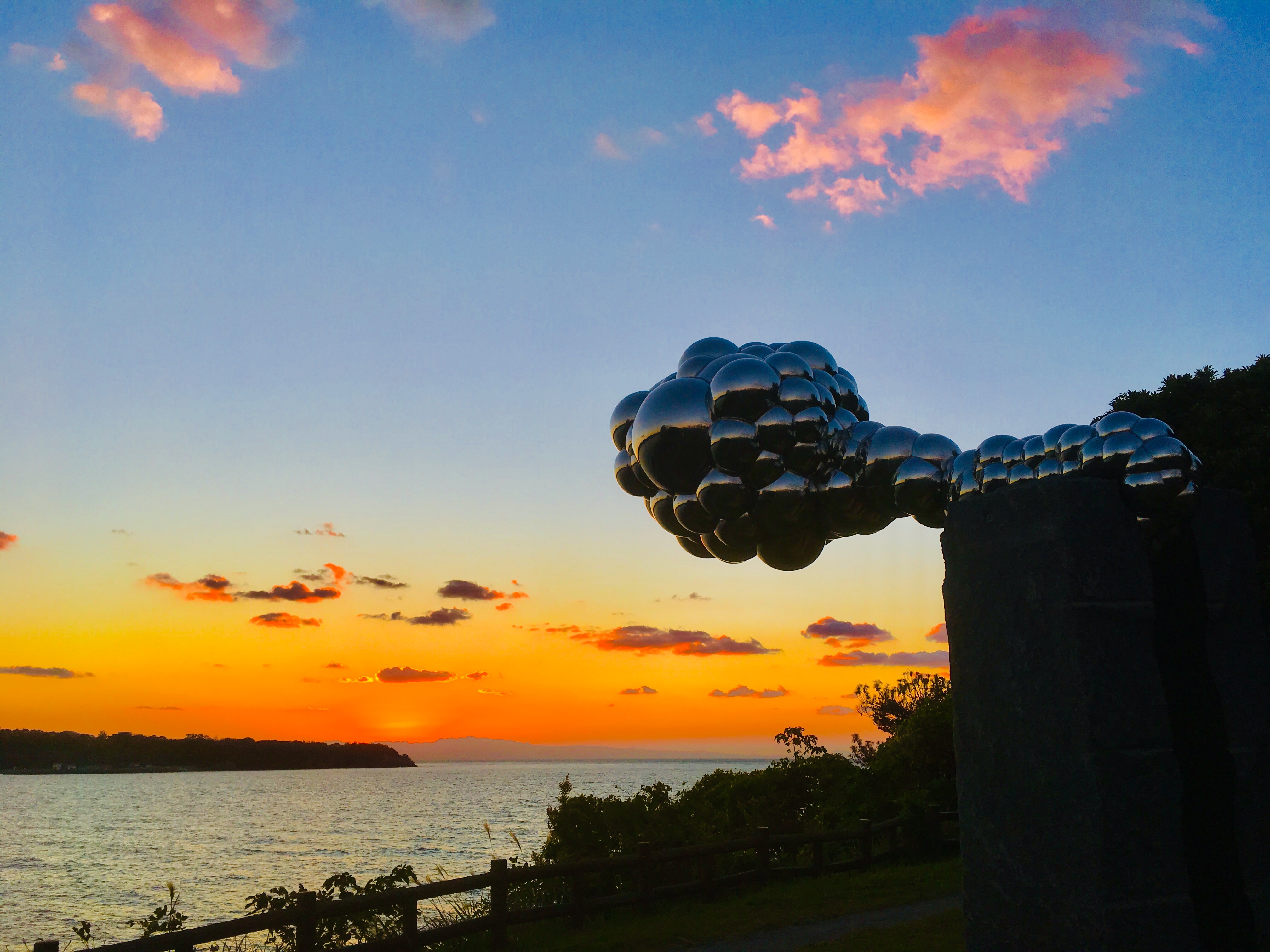 夕日アート